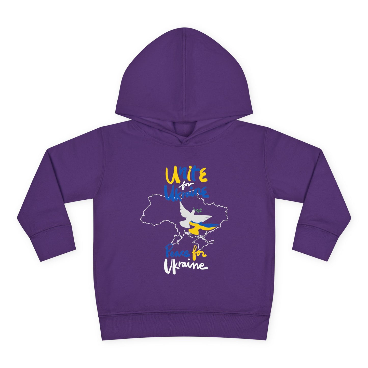 Toddler Peace for Ukraine Design Fleece Hoodie