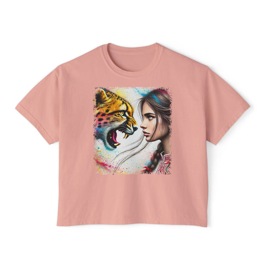 PERSONALIZE Eye to Eye with Velocity - Oversized Boxy Fit Graphic T-shirt