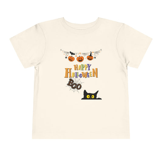 Toddler Black Cat & Pumpkin Patch Tee
