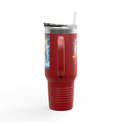 Lviv UA Vibrant Insulated Travel Mug, 40 oz