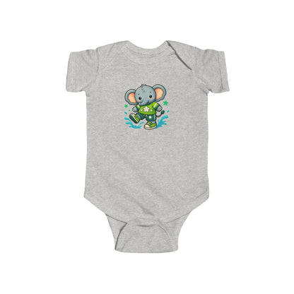 Baby Splash & Dash Elephants Short Sleeve Bodysuit