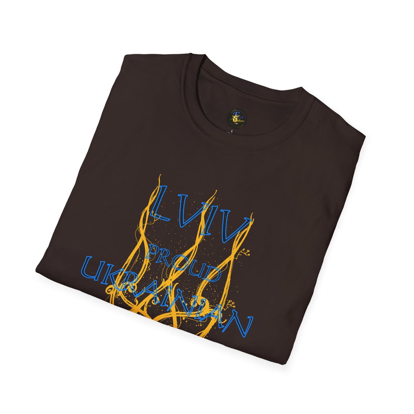 PERSONALIZE Trident of Flame – Slava Ukraini - Unisex Cotton T-Shirt