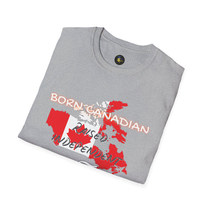 PERSONALIZE Born Canadian Unisex Cotton T-Shirt - Independent Spirit Tee