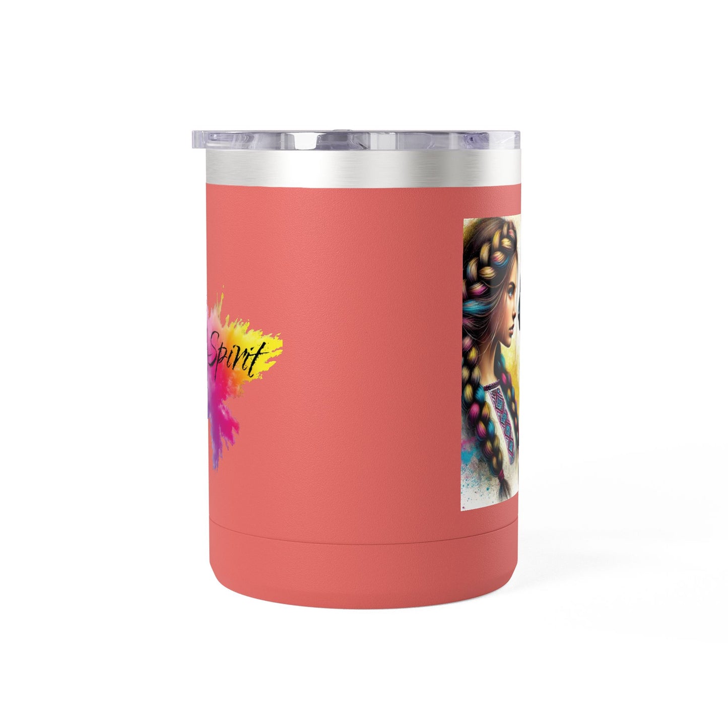 Ukrainian Wild Spirit Girl Mug Tumbler, 15oz