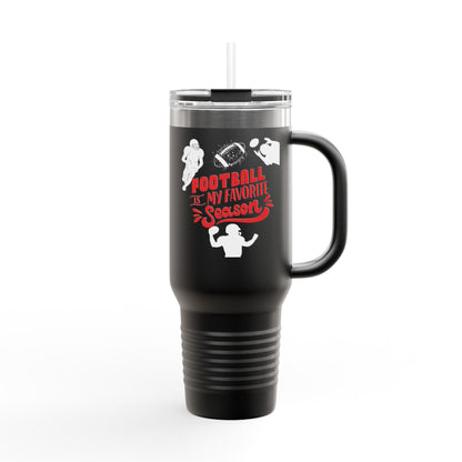 Football Season Touchdown Sporty Insulated Travel Mug, 40oz