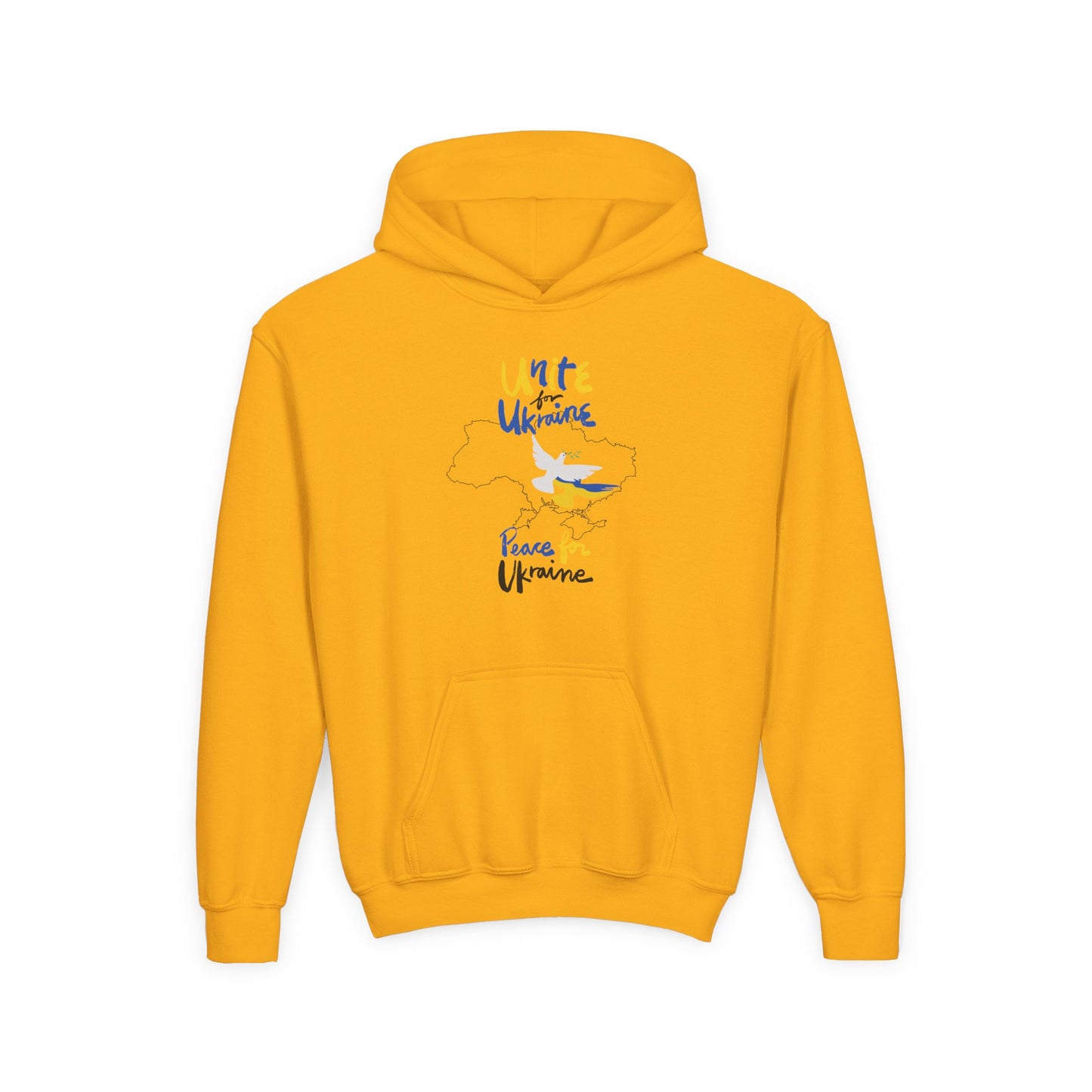 Kids Peace for Ukraine Heavy Blend Cozy Hoodie