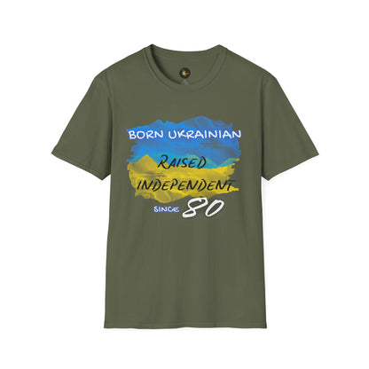 PERSONALIZE Born Ukrainian Unisex Cotton T-Shirt - Independent Spirit Tee