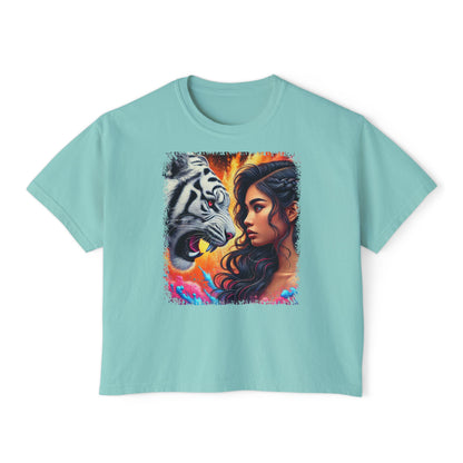 PERSONALIZE Daring the Beast - Oversized Boxy Fit Graphic T-shirt