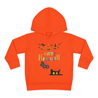 Toddler Black Cat & Pumpkin Patch Fleece Hoodie