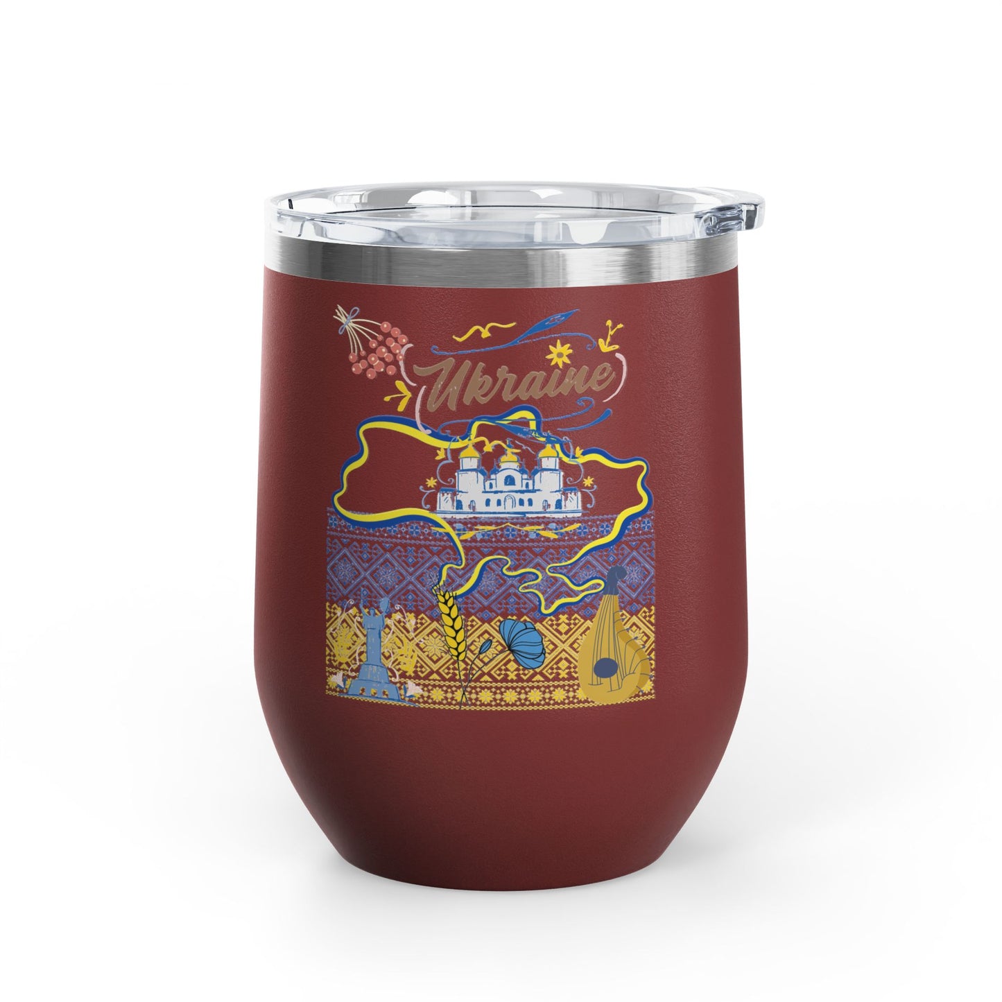 Ukrainian Pride Travel Mug   Size 12oz