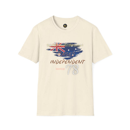 PERSONALIZE Born Australian Unisex Cotton T-Shirt - Independent Spirit Tee