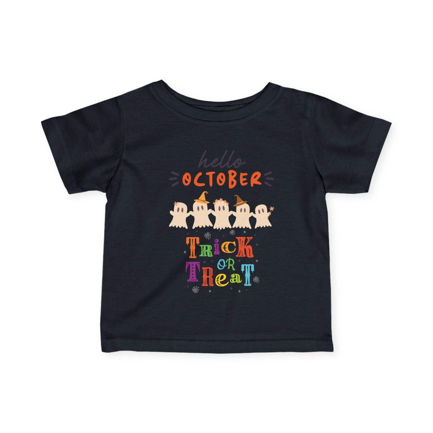 Baby Spooky Rainbow Trick-or-Treat Top Tee