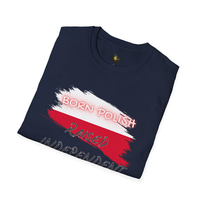 PERSONALIZE Born Polish Unisex Cotton T-Shirt - Independent Spirit Tee