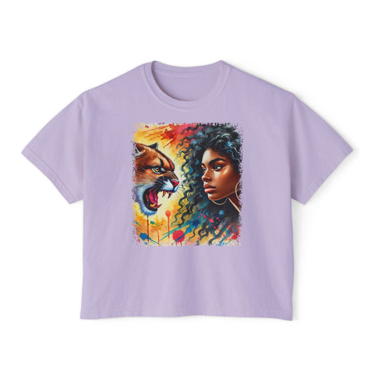 PERSONALIZE Eyes on the Edge - Oversized Boxy Fit Graphic T-shirt
