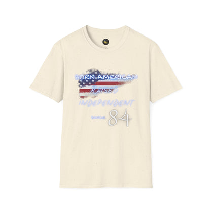 PERSONALIZE Born American Unisex Cotton T-Shirt - Independent Spirit Tee