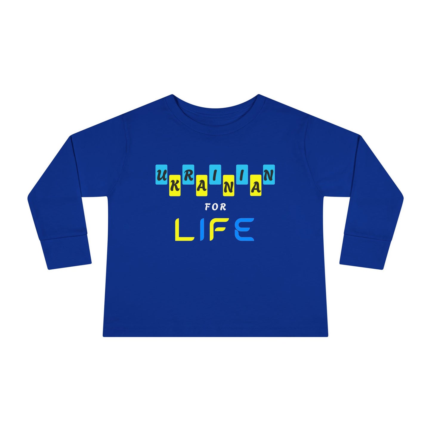Toddler Long Sleeve Ukrainian for Life Tee
