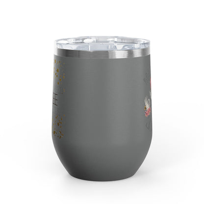 Skull Madness with Flowers Travel Mug 12oz