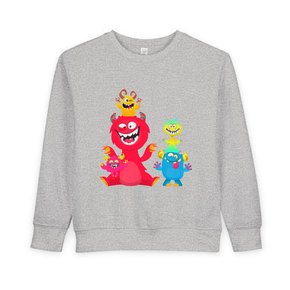 Toddler Colorful Monsters Sweatshirt