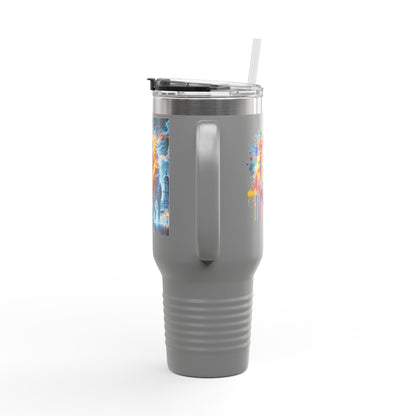 Lviv UA Vibrant Insulated Travel Mug, 40 oz