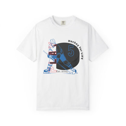 PERSONALIZE Men's Hockey Player Garment-Dyed T-shirt Always in Play Mode