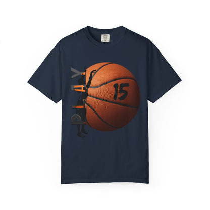 PERSONALIZE Unisex Basketball Garment-Dyed T-shirt Always in Play Mode