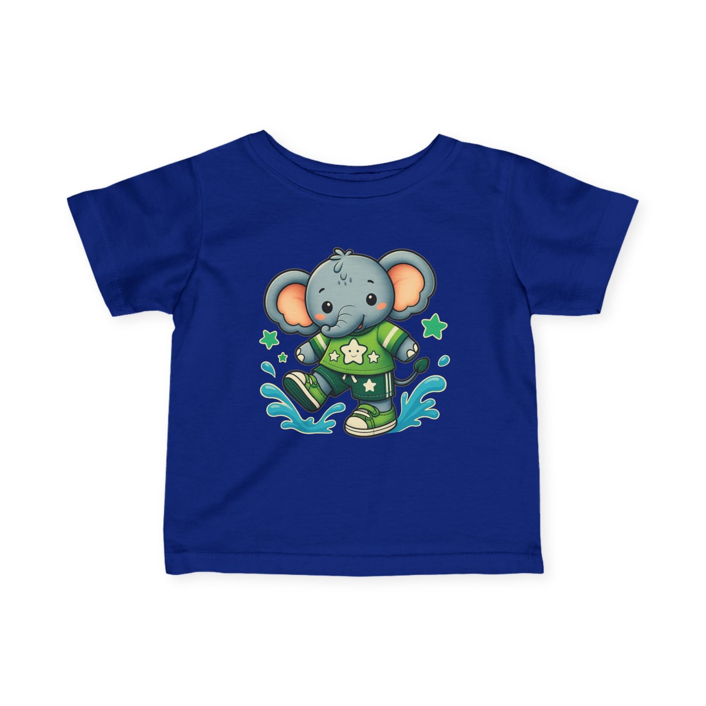 Baby Splash & Dash Elephants Tee