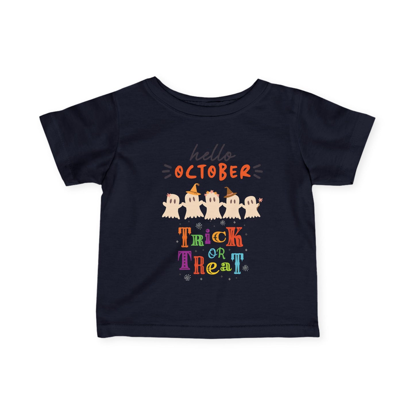 Baby Spooky Rainbow Trick-or-Treat Top Tee