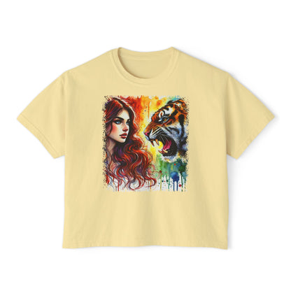 PERSONALIZE The Brave and the Beautiful - Oversized Boxy Fit Graphic T-shirt