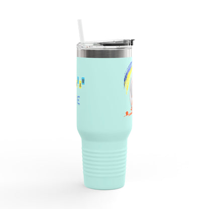 Ukrainian for Life Travel Mug, 40oz