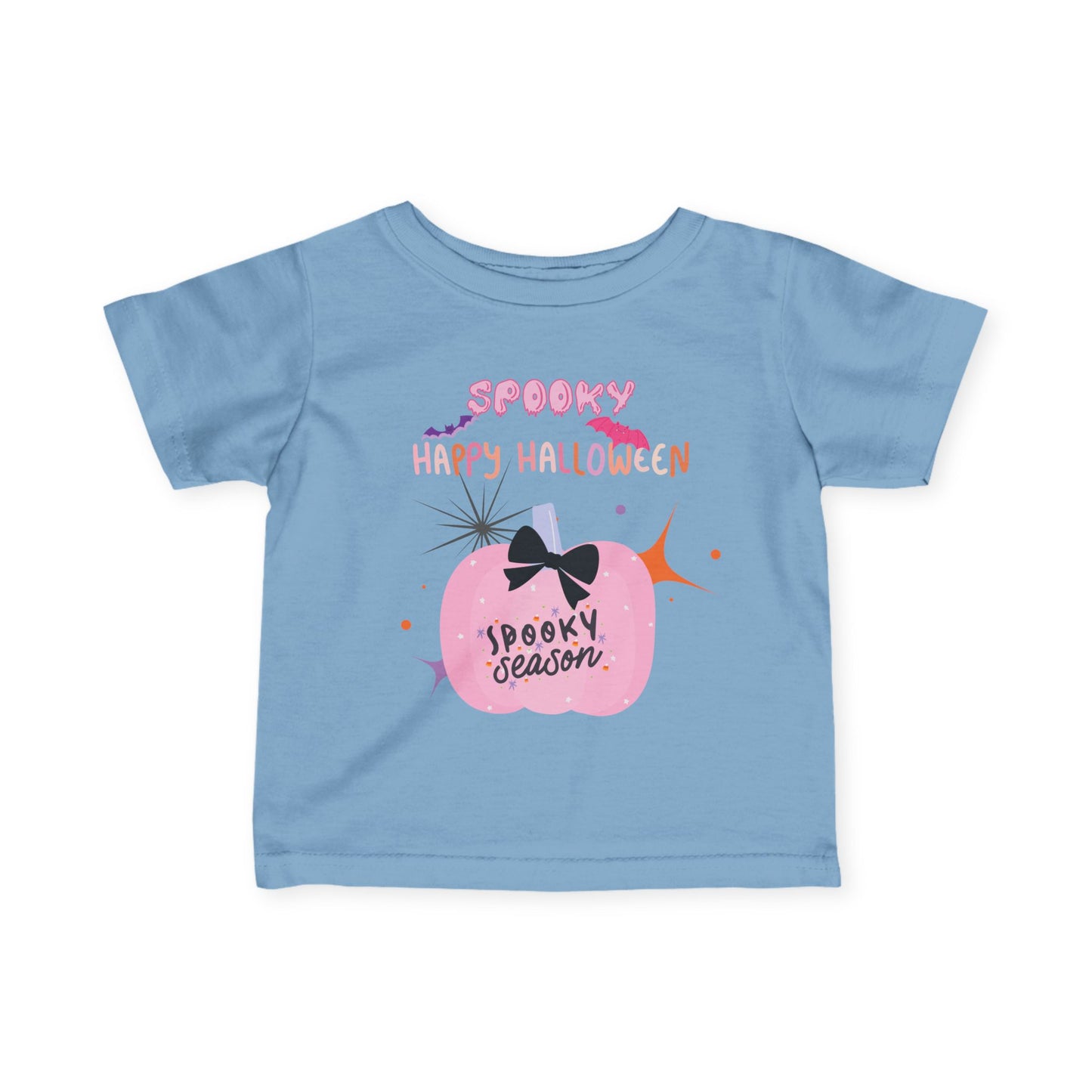 Baby Pretty in Pink Spooky Season Tee