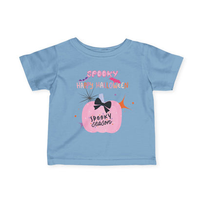 Baby Pretty in Pink Spooky Season Tee