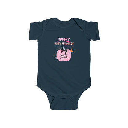 Baby Pretty in Pink Spooky Season Short Sleeve Bodysuit