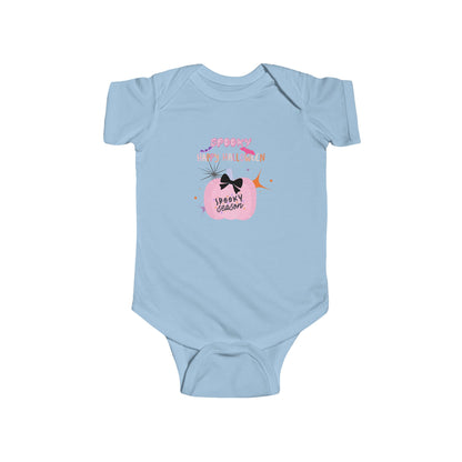 Baby Pretty in Pink Spooky Season Short Sleeve Bodysuit
