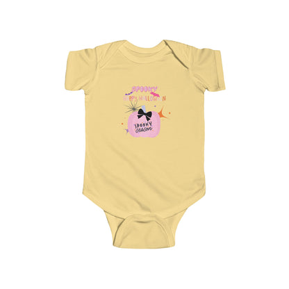 Baby Pretty in Pink Spooky Season Short Sleeve Bodysuit