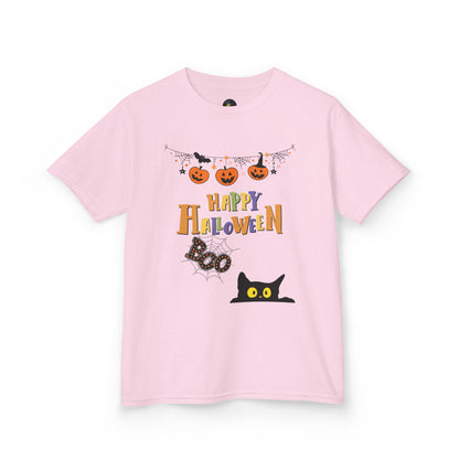 Kids Black Cat & Pumpkin Patch Tee