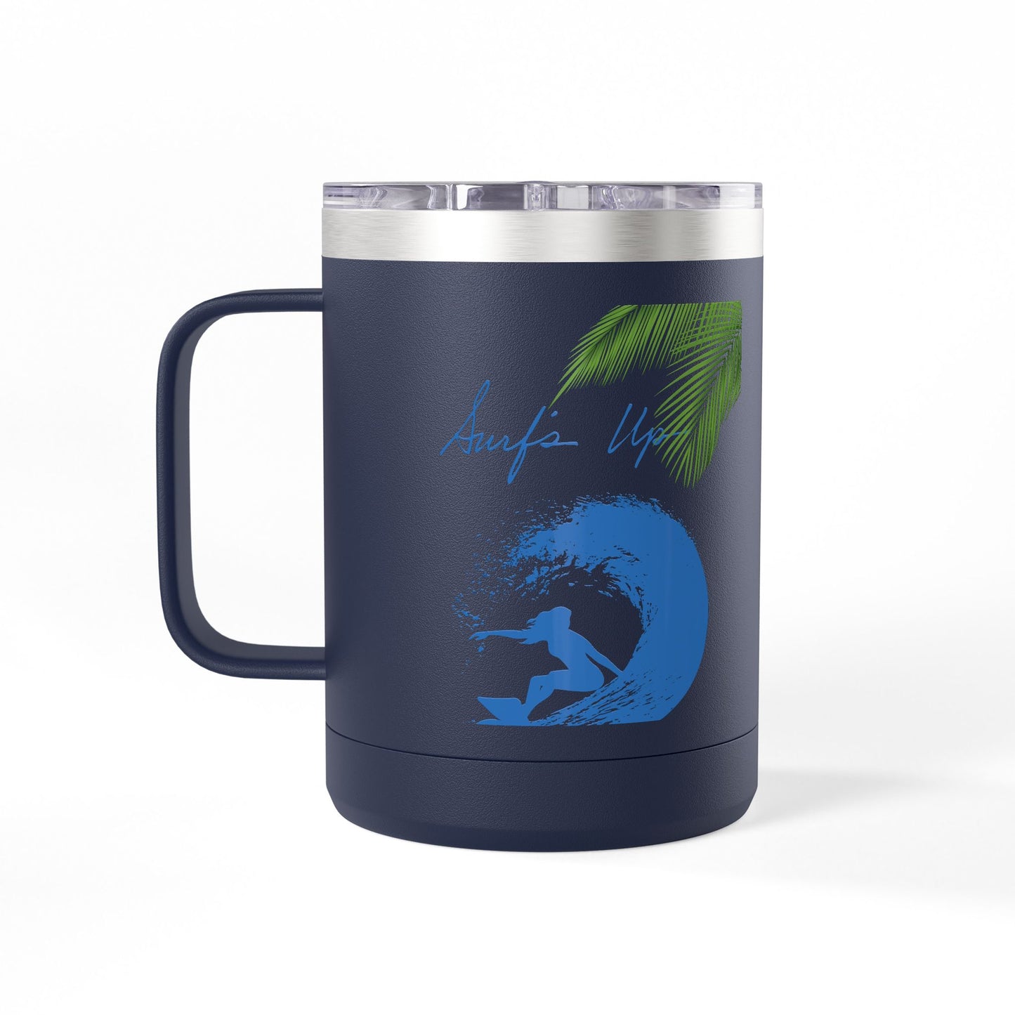 Surfing  Girl Mug Tumbler, 15oz