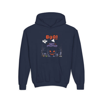Kids Whispers in the Pumpkin Patch Heavy Blend Cozy Hoodie