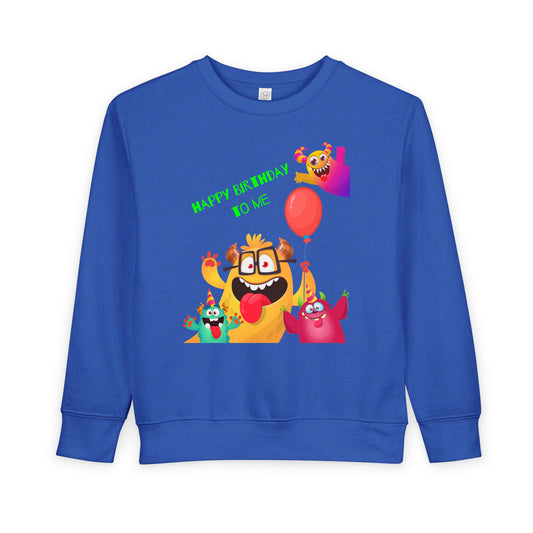 Toddler Happy Birthday Monsters Sweatshirt