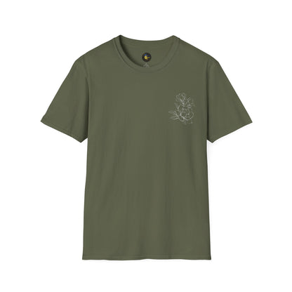 Wild Spirit Butterfly V-Neck Tee for Women