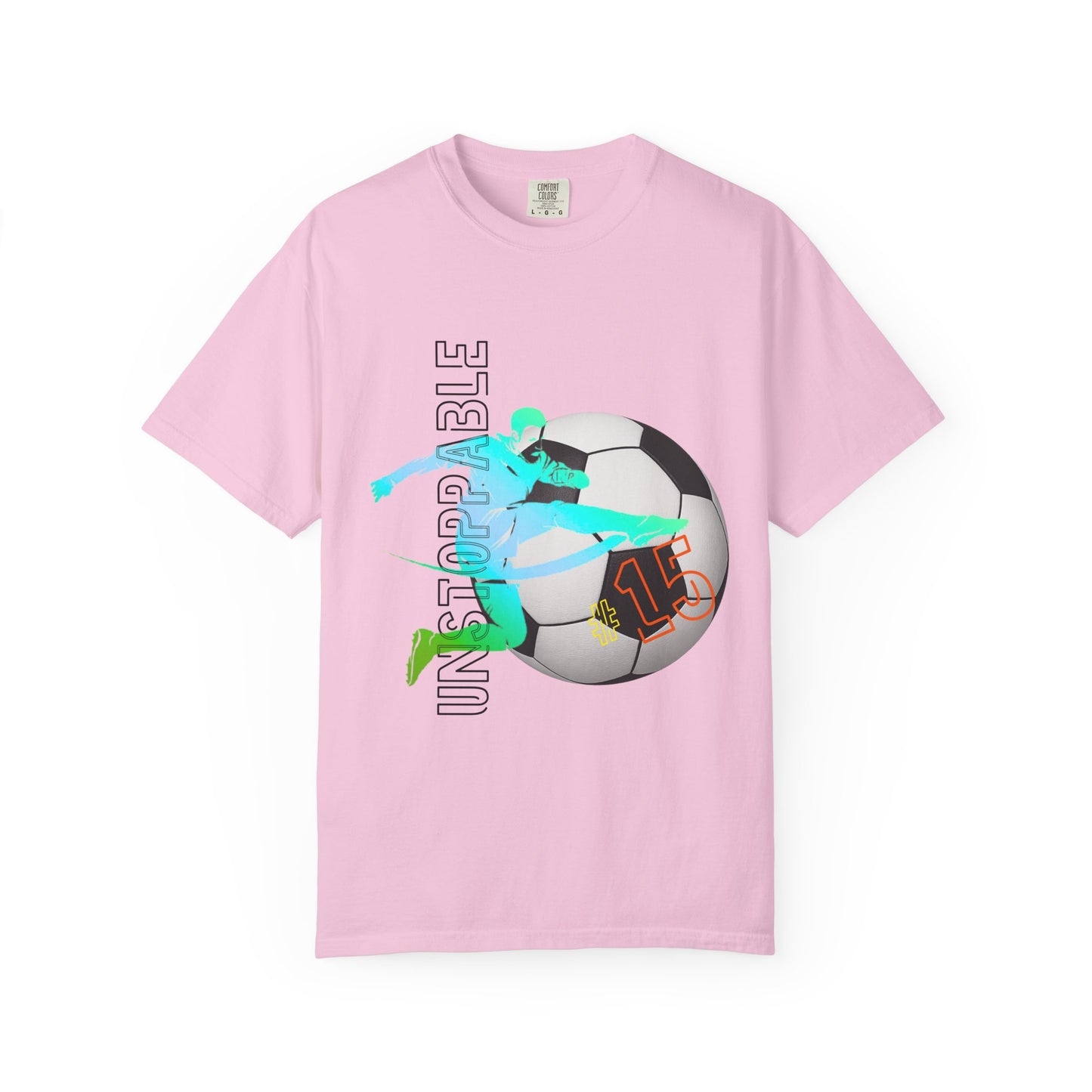 PERSONALIZE Unisex Soccer Classic Kick Garment-Dyed T-shirt
