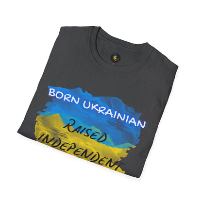 PERSONALIZE Born Ukrainian Unisex Cotton T-Shirt - Independent Spirit Tee