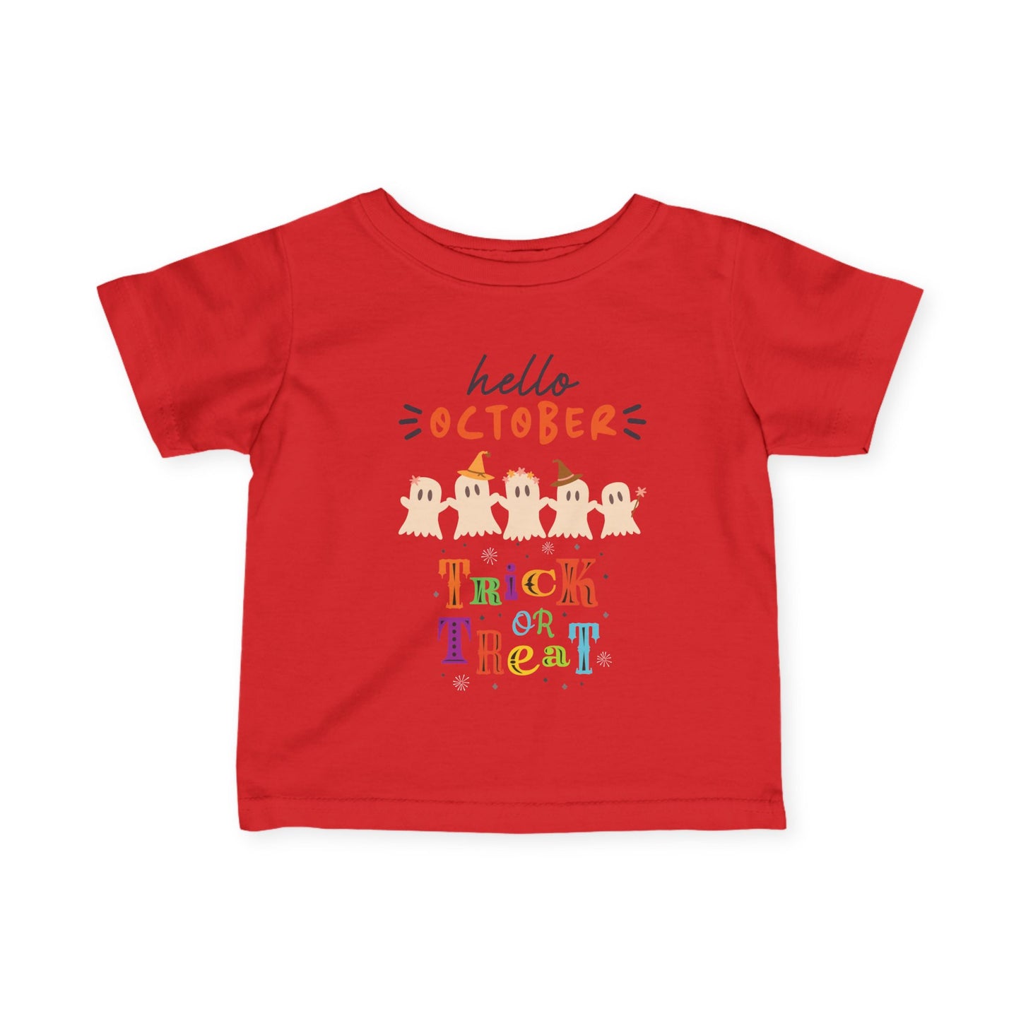 Baby Spooky Rainbow Trick-or-Treat Top Tee