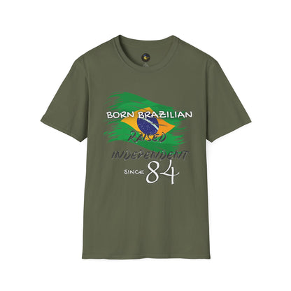 PERSONALIZE Born Brazilian Unisex Cotton T-Shirt - Independent Spirit Tee