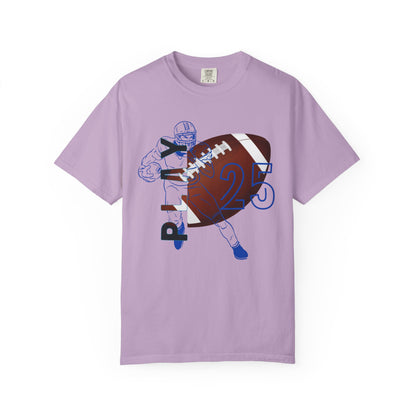 Personalize Unisex Football Garment-Dyed T-shirt