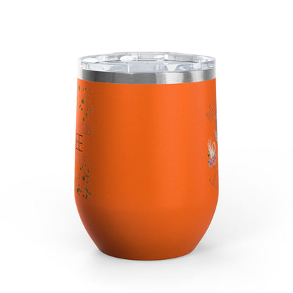 Skull Madness with Flowers Travel Mug 12oz