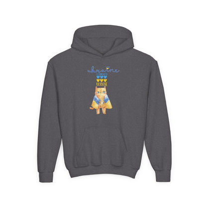 Kids Pride in Blue & Yellow Heavy Blend Cozy Hoodie