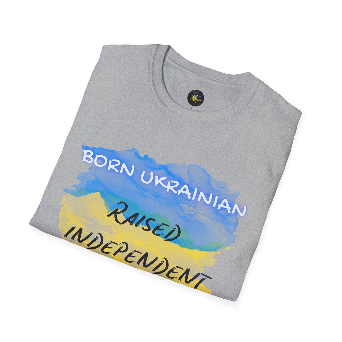 PERSONALIZE Born Ukrainian Unisex Cotton T-Shirt - Independent Spirit Tee