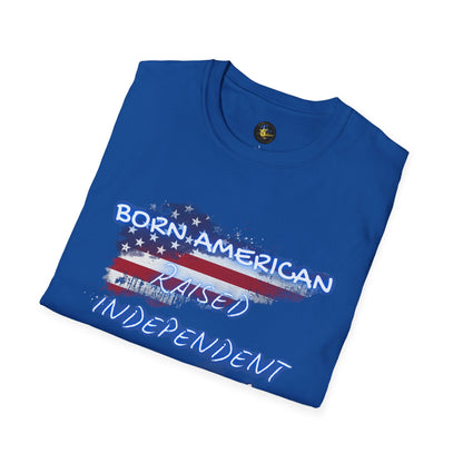 PERSONALIZE Born American Unisex Cotton T-Shirt - Independent Spirit Tee