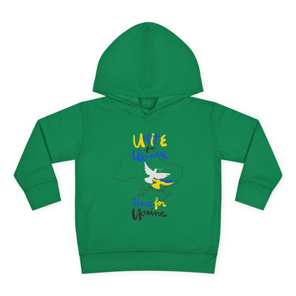 Toddler Peace for Ukraine Design Fleece Hoodie