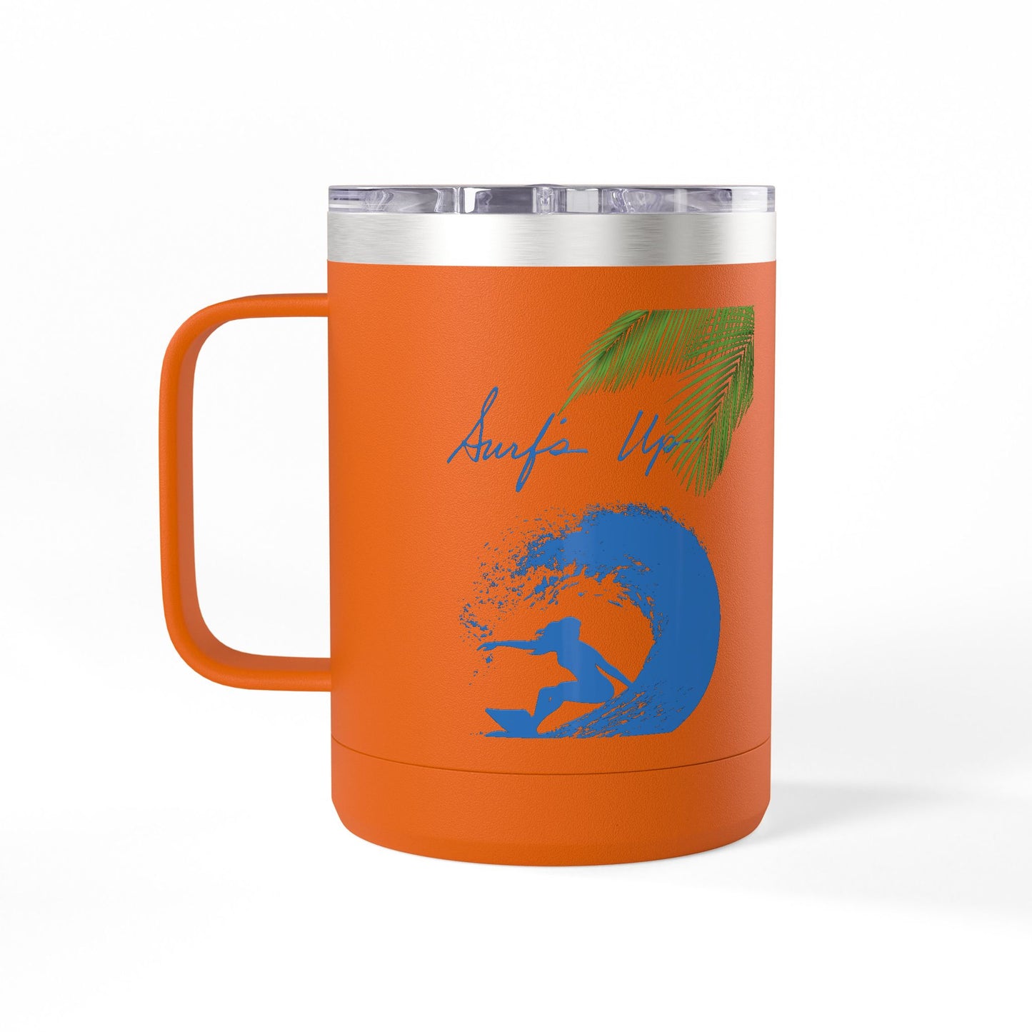 Surfing  Girl Mug Tumbler, 15oz